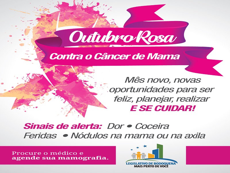 Leia mais sobre o artigo Legislativo de Bodoquena adere á campanha Outubro Rosa