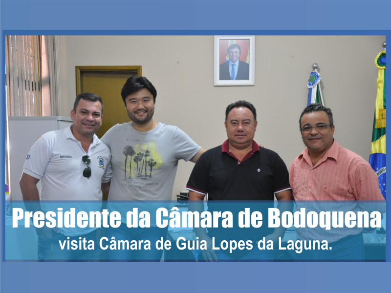 Leia mais sobre o artigo Presidente da Câmara de Bodoquena visita Câmara de Guia Lopes da Laguna.