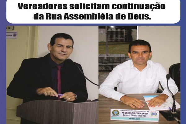 Leia mais sobre o artigo Vereadores solicitam continuação da Rua Assembléia de Deus.